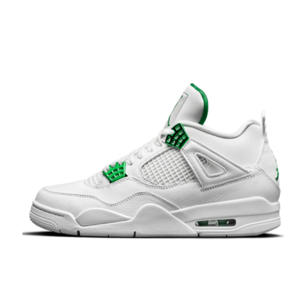 Jordan 4 gray and green hotsell