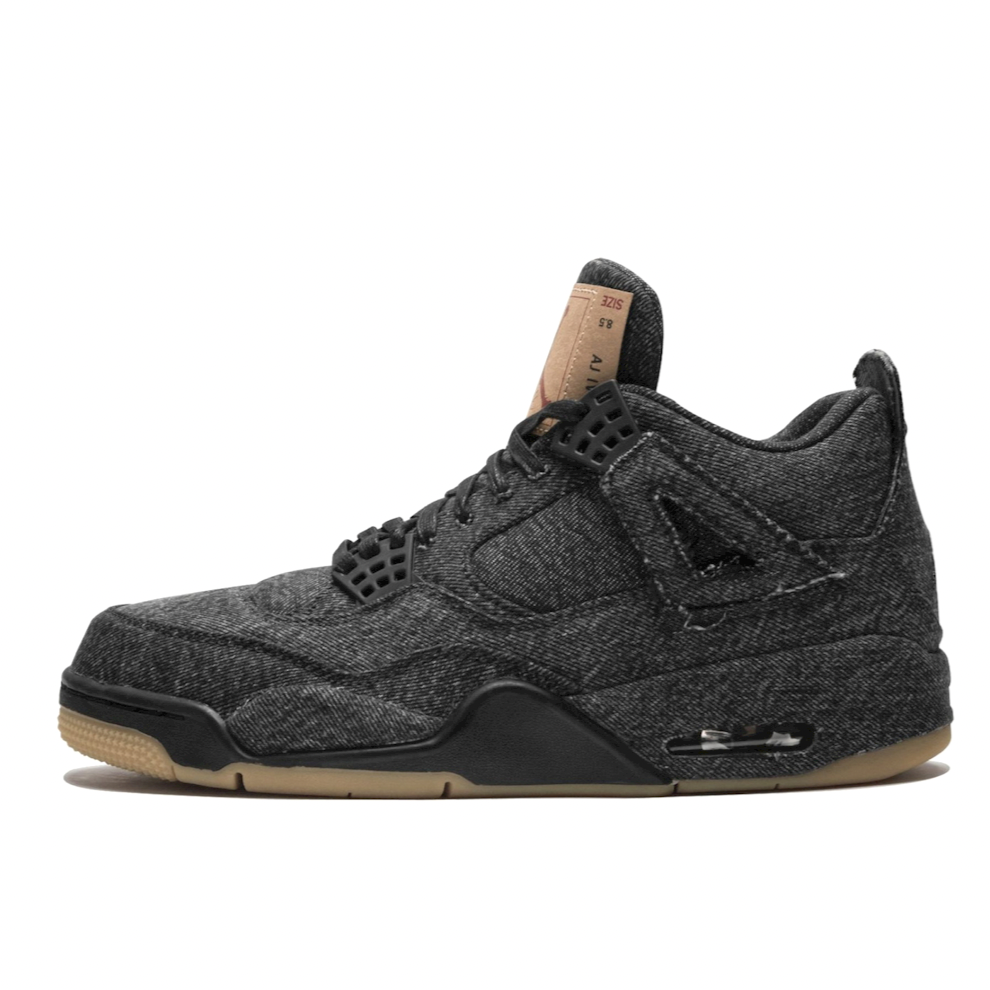 Jordan 4 levi's store black