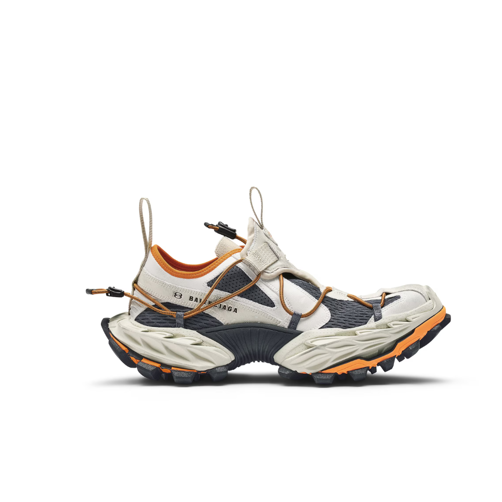 Balenciaga Men's Hike Sneaker in Beige/orange