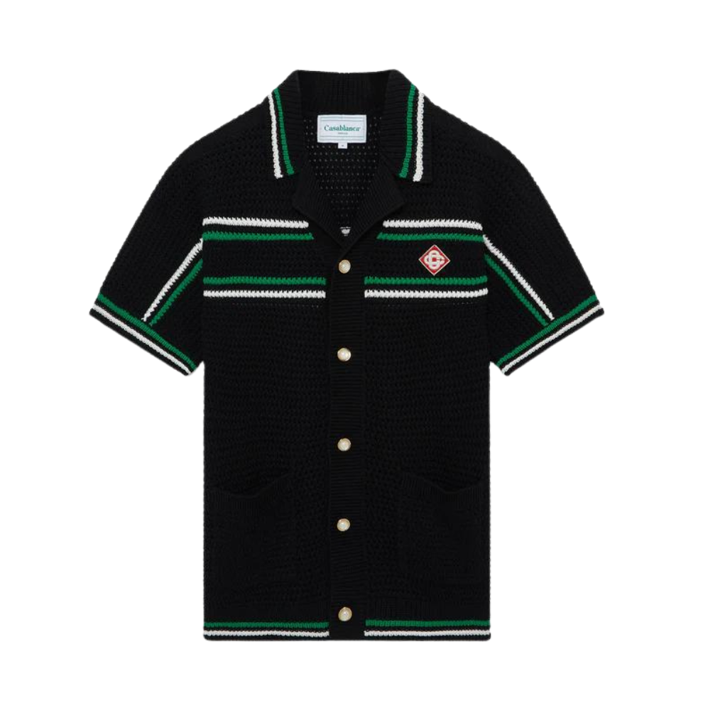 CASABLANCA Crochet Tennis Shirt