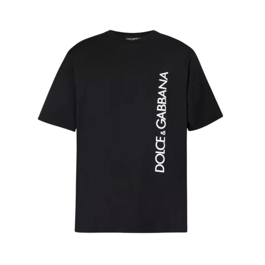 DOLCE & GABBANA Stamped brand-logo cotton-jersey T-shirt