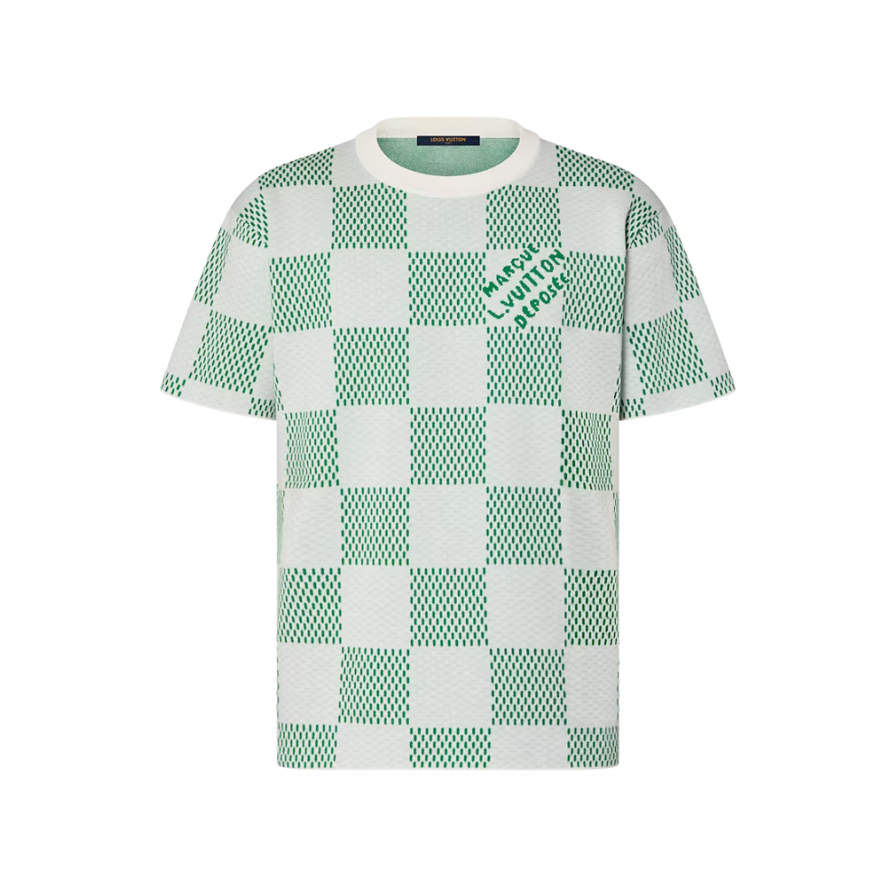 LOUIS VUITTON Damier Knitted Short-Sleeved Crewneck