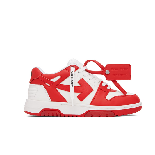 OFF-WHITE Red & White Out Of Office Sneakers