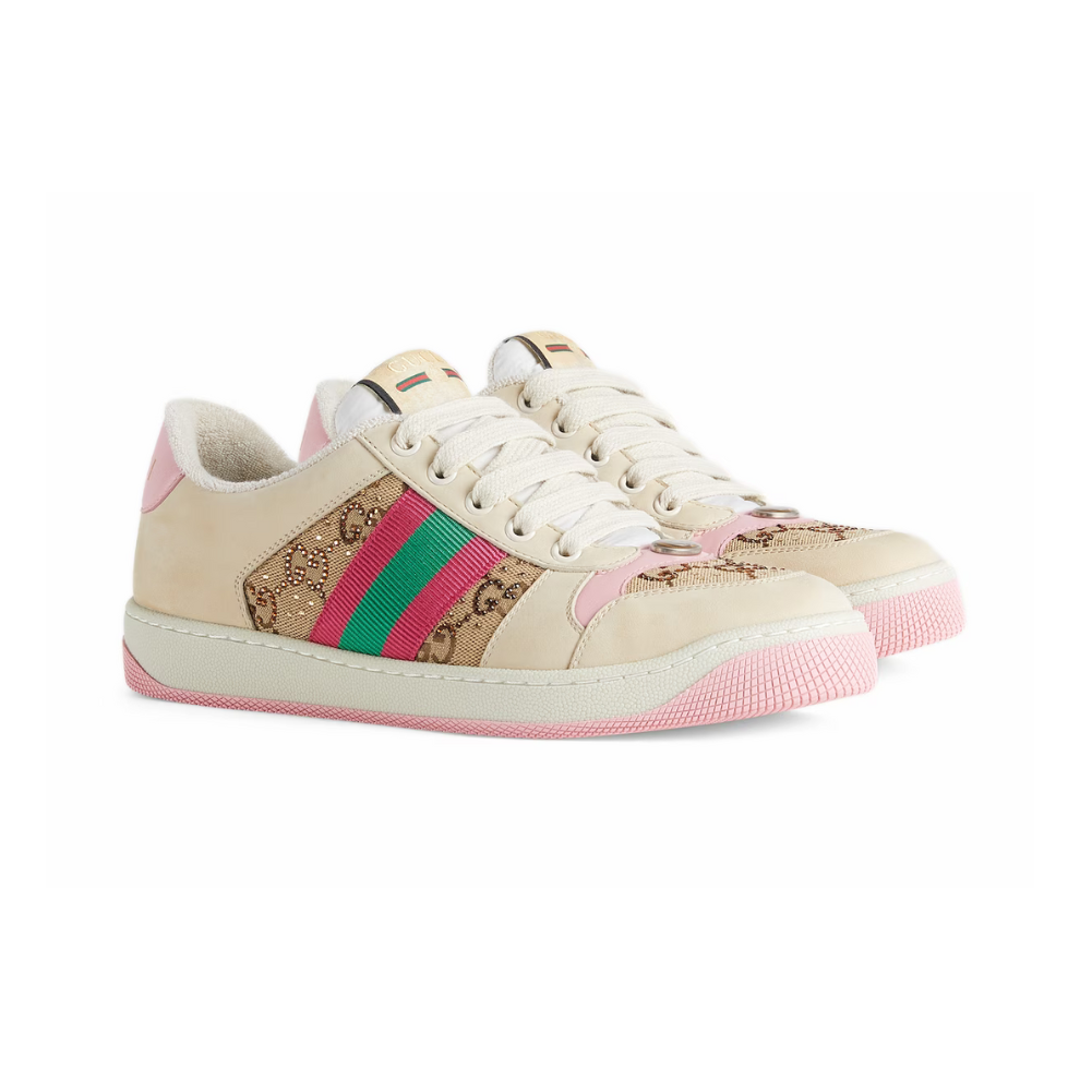 GUCCI SCREENER TRAINER WITH CRYSTALS