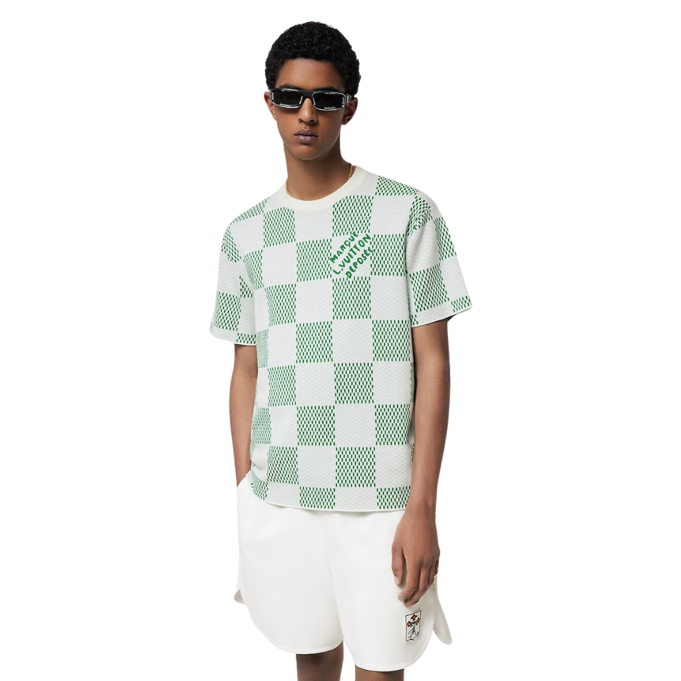 LOUIS VUITTON Damier Knitted Short-Sleeved Crewneck