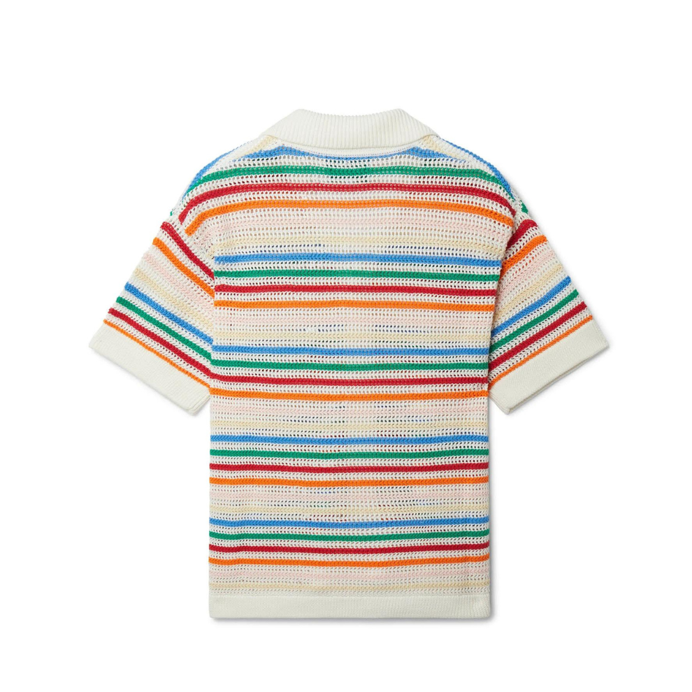 CASABLANCA Braid Striped Shirt In Rainbow Stripe