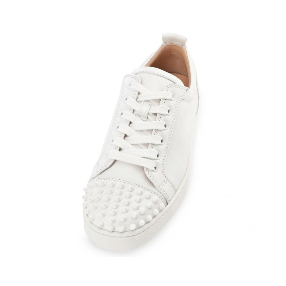 Louis Junior Spikes Sneakers - Calf leather and spikes - White