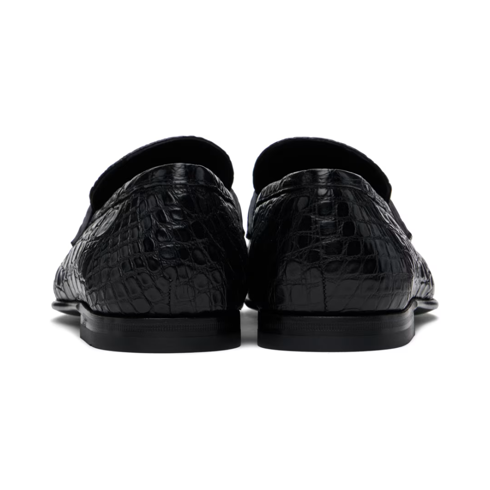 FERRAGAMO Black Gin Lux Loafers