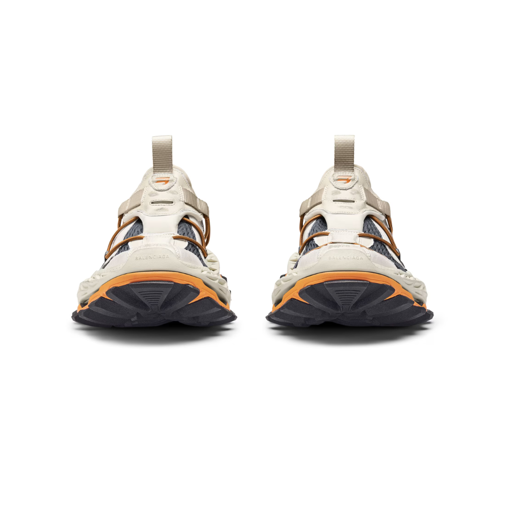 Balenciaga Men's Hike Sneaker in Beige/orange