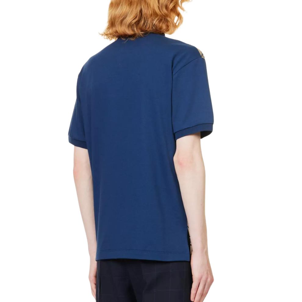 GUCCI - Silk And Cotton Blend Polo Shirt