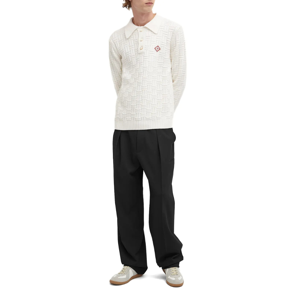 Casablanca Column Stitch Grandpa Polo