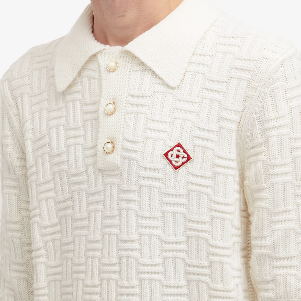 Casablanca Column Stitch Grandpa Polo