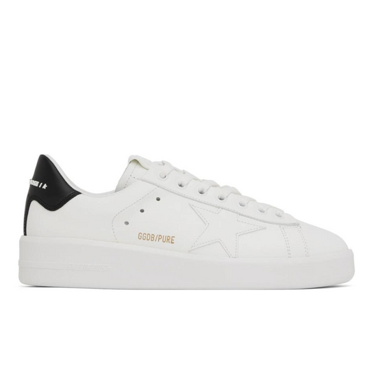 GOLDEN GOOSE White & Black Purestar Sneakers
