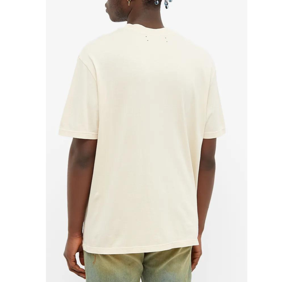 AMIRI RUM LABEL TEE ALMOND - Digital-Shoppers