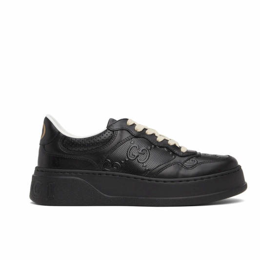 GUCCI Black GG Embossed Sneakers