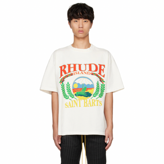 RHUDE White Beach Chair T-Shirt